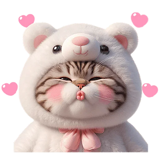 😘 Стикер «Белые мишки» для Telegram