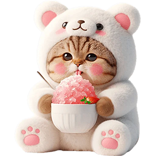 🍧 Стикер «Белые мишки» для Telegram