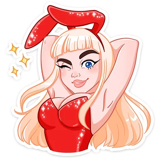 Стикерпак Каталина Блэк для Telegram