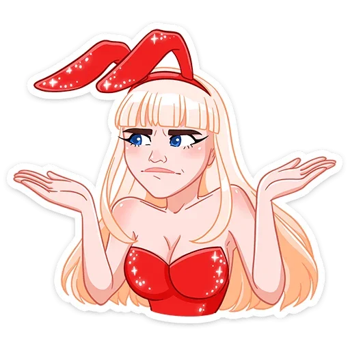 🤷‍♀️ Стикер «Каталина Блэк» для Telegram