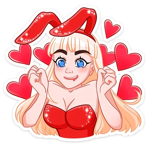 ❤️ Стикер «Каталина Блэк» для Telegram
