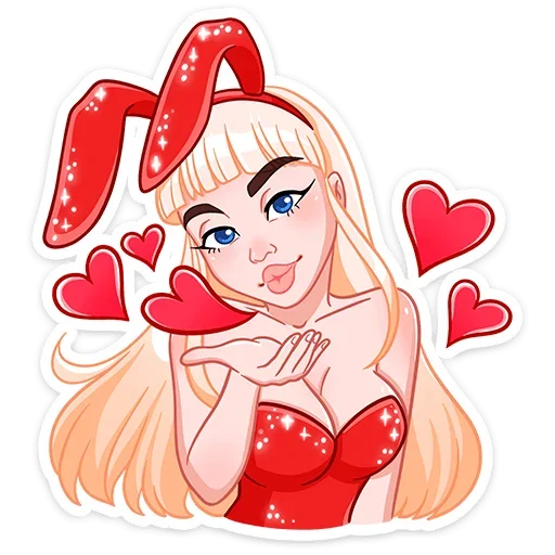 ❤️ Стикер «Каталина Блэк» для Telegram
