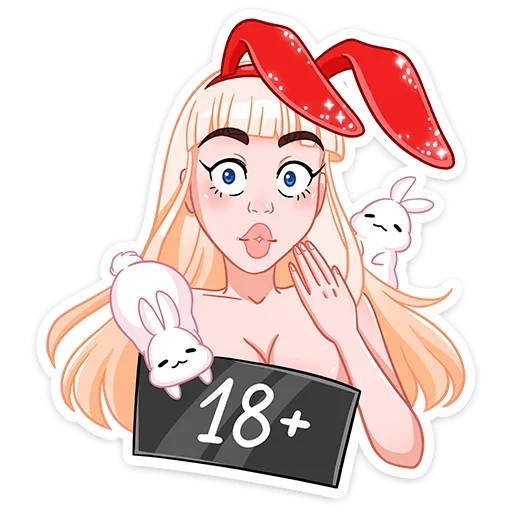 🙊 Стикер «Каталина Блэк» для Telegram