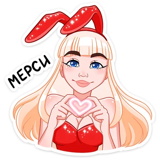 ❤️ Стикер «Каталина Блэк» для Telegram