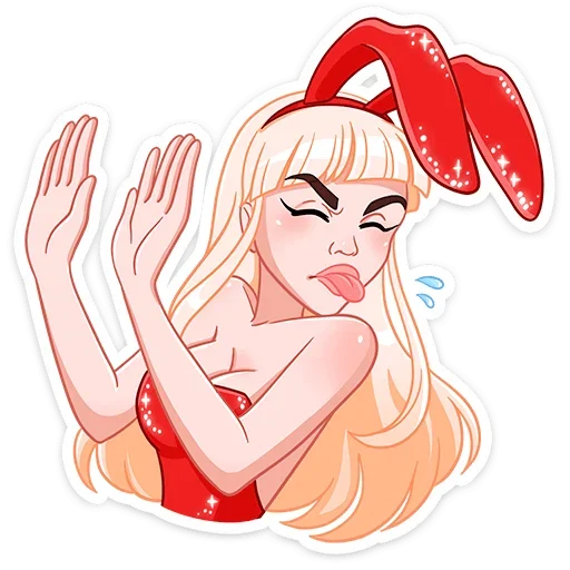 😝 Стикер «Каталина Блэк» для Telegram