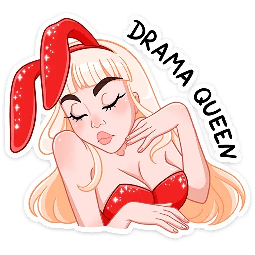 👸 Стикер «Каталина Блэк» для Telegram