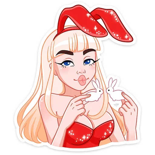 😘 Стикер «Каталина Блэк» для Telegram