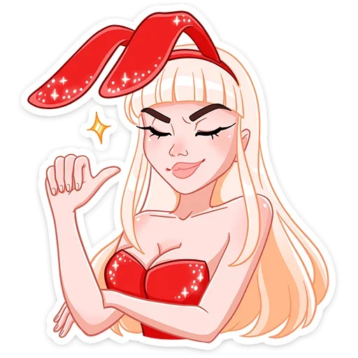 😏 Стикер «Каталина Блэк» для Telegram