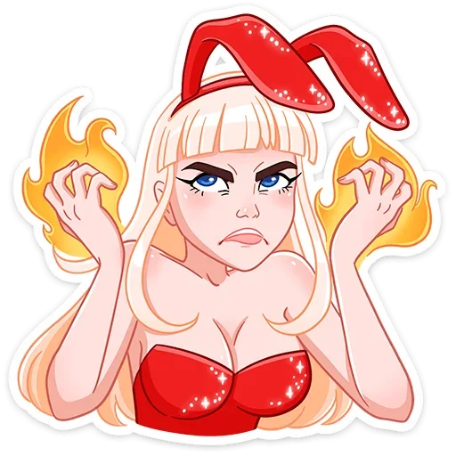 😡 Стикер «Каталина Блэк» для Telegram
