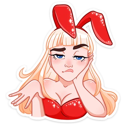 😕 Стикер «Каталина Блэк» для Telegram