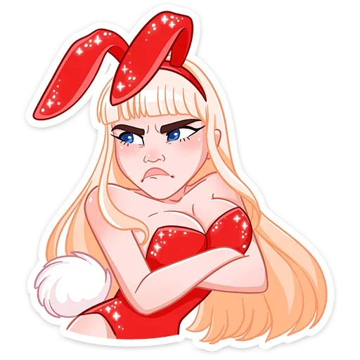 😡 Стикер «Каталина Блэк» для Telegram