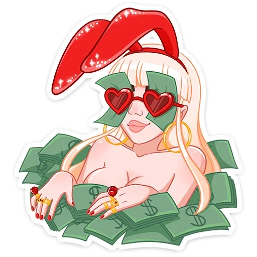 💰 Стикер «Каталина Блэк» для Telegram