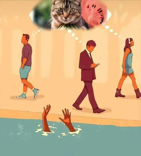 🍉 Стикер «Cat And Watermelon» для Telegram