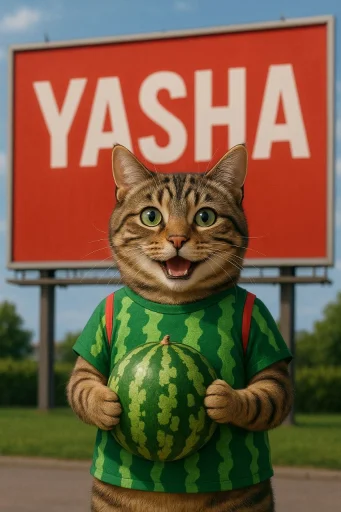 Стикерпак Cat And Watermelon для Telegram