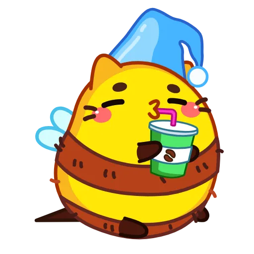 🥱 Стикер «CatBee» для Telegram