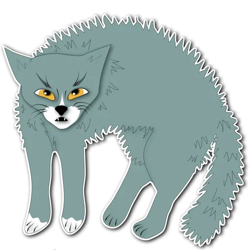 😡 Стикер «Просто Кот» для Telegram