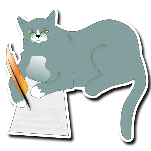 🤓 Стикер «Просто Кот» для Telegram