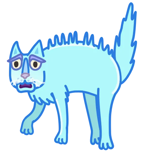 😨 Стикер «Chilled Cat» для Telegram