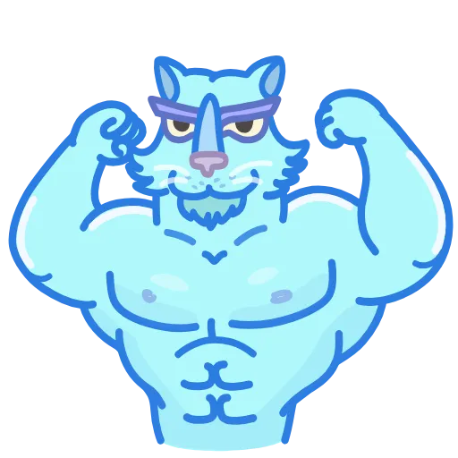 💪 Стикер «Chilled Cat» для Telegram