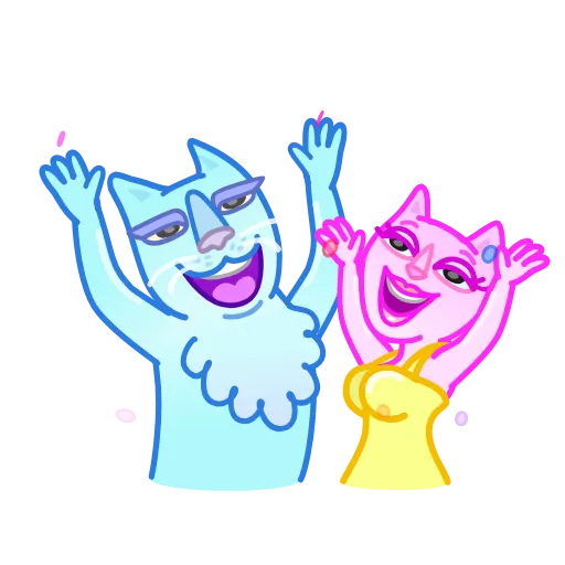 🥳 Стикер «Chilled Cat» для Telegram