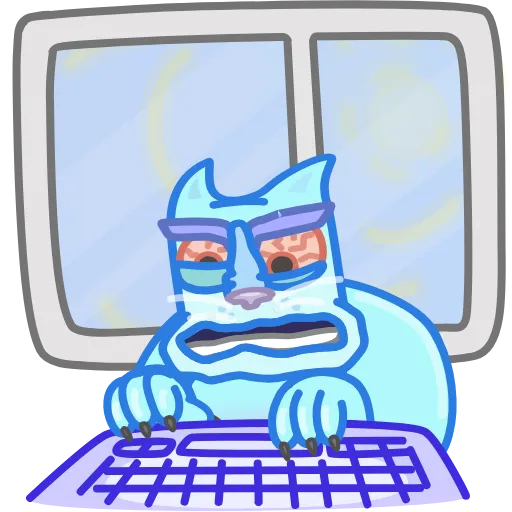 👨‍💻 Стикер «Chilled Cat» для Telegram