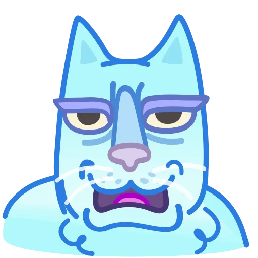 👎 Стикер «Chilled Cat» для Telegram