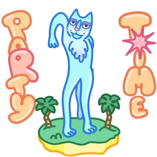 🕺 Стикер «Chilled Cat» для Telegram