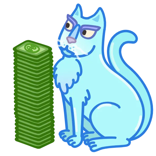 💸 Стикер «Chilled Cat» для Telegram