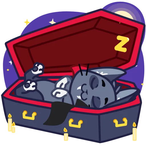 😴 Стикер «Catcula» для Telegram