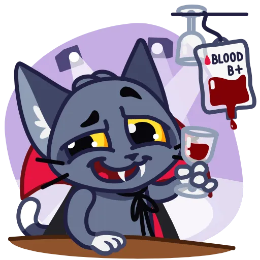 🍷 Стикер «Catcula» для Telegram