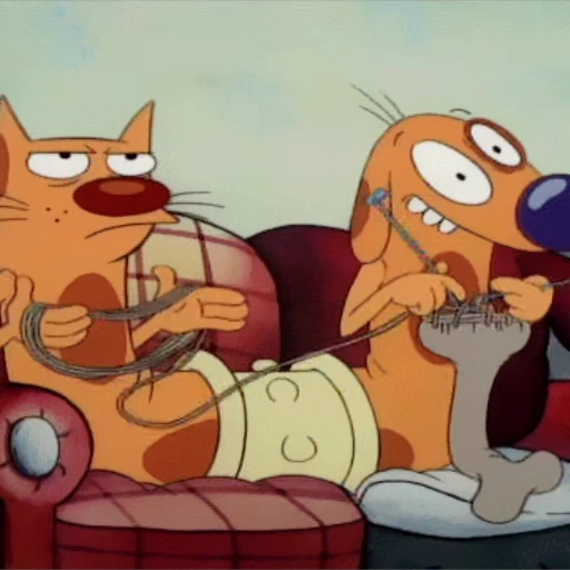 😫 Стикер «CatDog» для Telegram