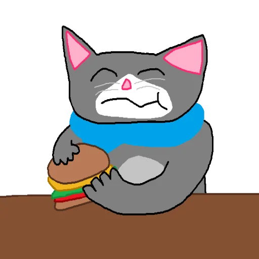 🍔 Стикер «Cat Fren» для Telegram