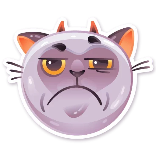 Стикерпак Cat from Hell для Telegram