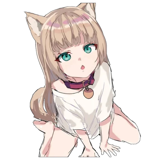 😯 Стикер «Catgirls in hoodies» для Telegram