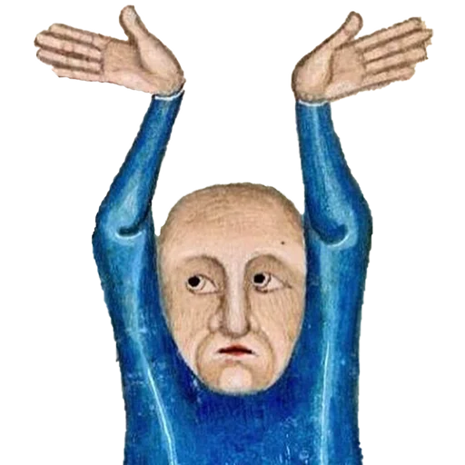 🤷‍♀️ Стикер «Mediaeval» для Telegram