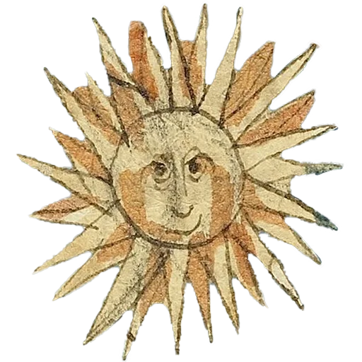 🌞 Стикер «Mediaeval» для Telegram