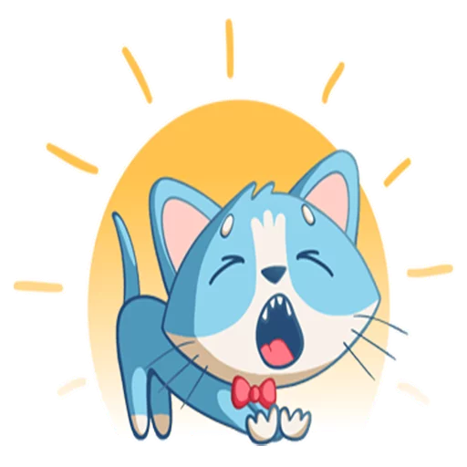 😴 Стикер «Котенок Том» для Telegram