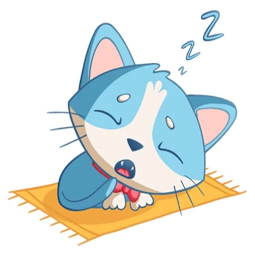 😴 Стикер «Котенок Том» для Telegram