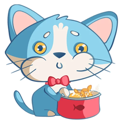 🍿 Стикер «Котенок Том» для Telegram
