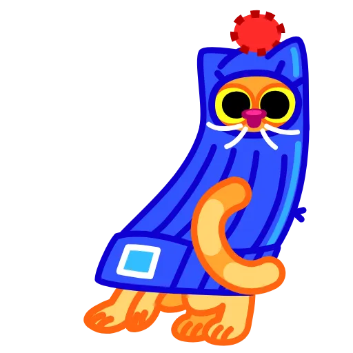🥺 Стикер «A Cat in a Hat» для Telegram