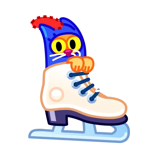 ⛸ Стикер «A Cat in a Hat» для Telegram