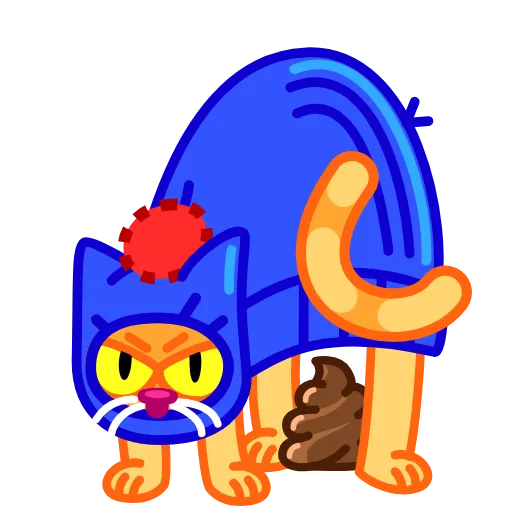 💩 Стикер «A Cat in a Hat» для Telegram