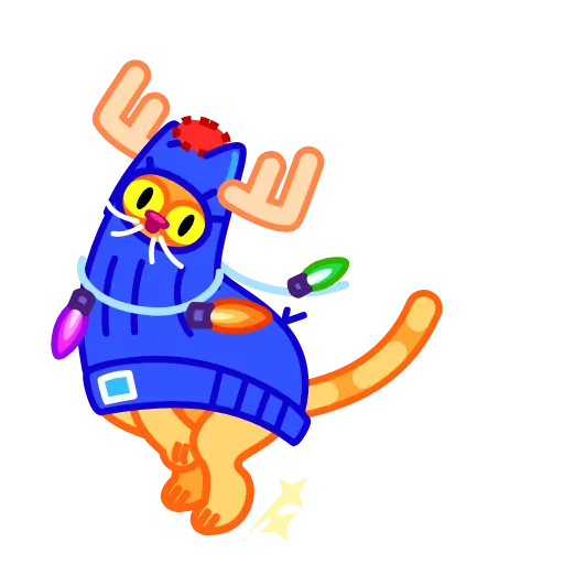 🏃‍♂️ Стикер «A Cat in a Hat» для Telegram