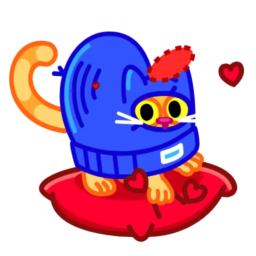 🥰 Стикер «A Cat in a Hat» для Telegram