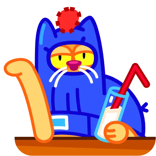 😒 Стикер «A Cat in a Hat» для Telegram