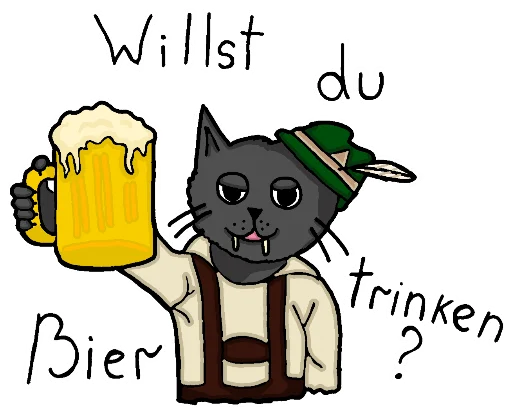 🍺 Стикер «Мишка в носочках» для Telegram