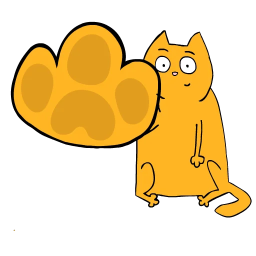🖐 Стикер «Jam the Cat. (pevenFactory)» для Telegram