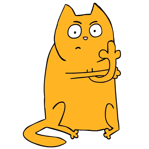 🖕 Стикер «Jam the Cat. (pevenFactory)» для Telegram