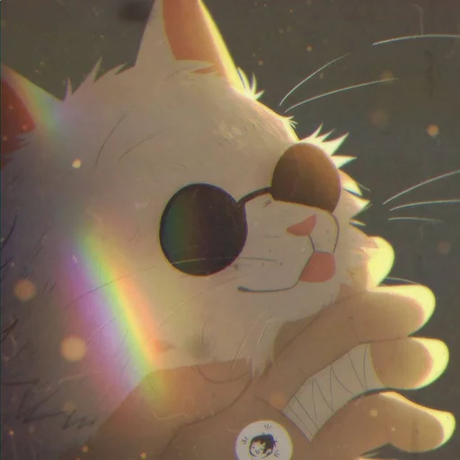 🐈 Стикер «Cat Kaisen-1 ‍⬛» для Telegram