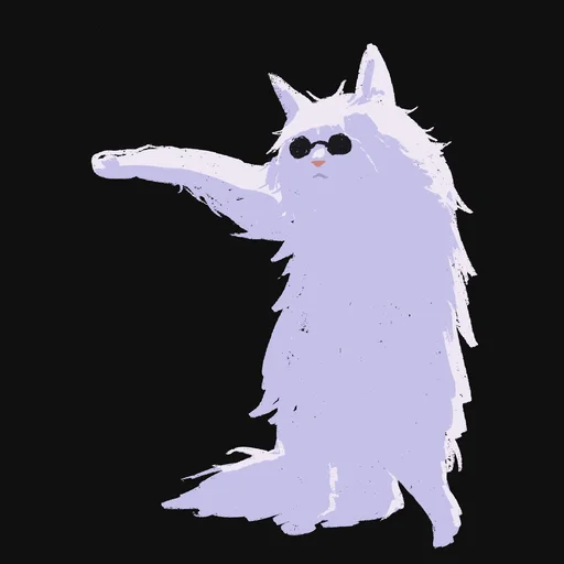 🐈 Стикер «Cat Kaisen-1 ‍⬛» для Telegram